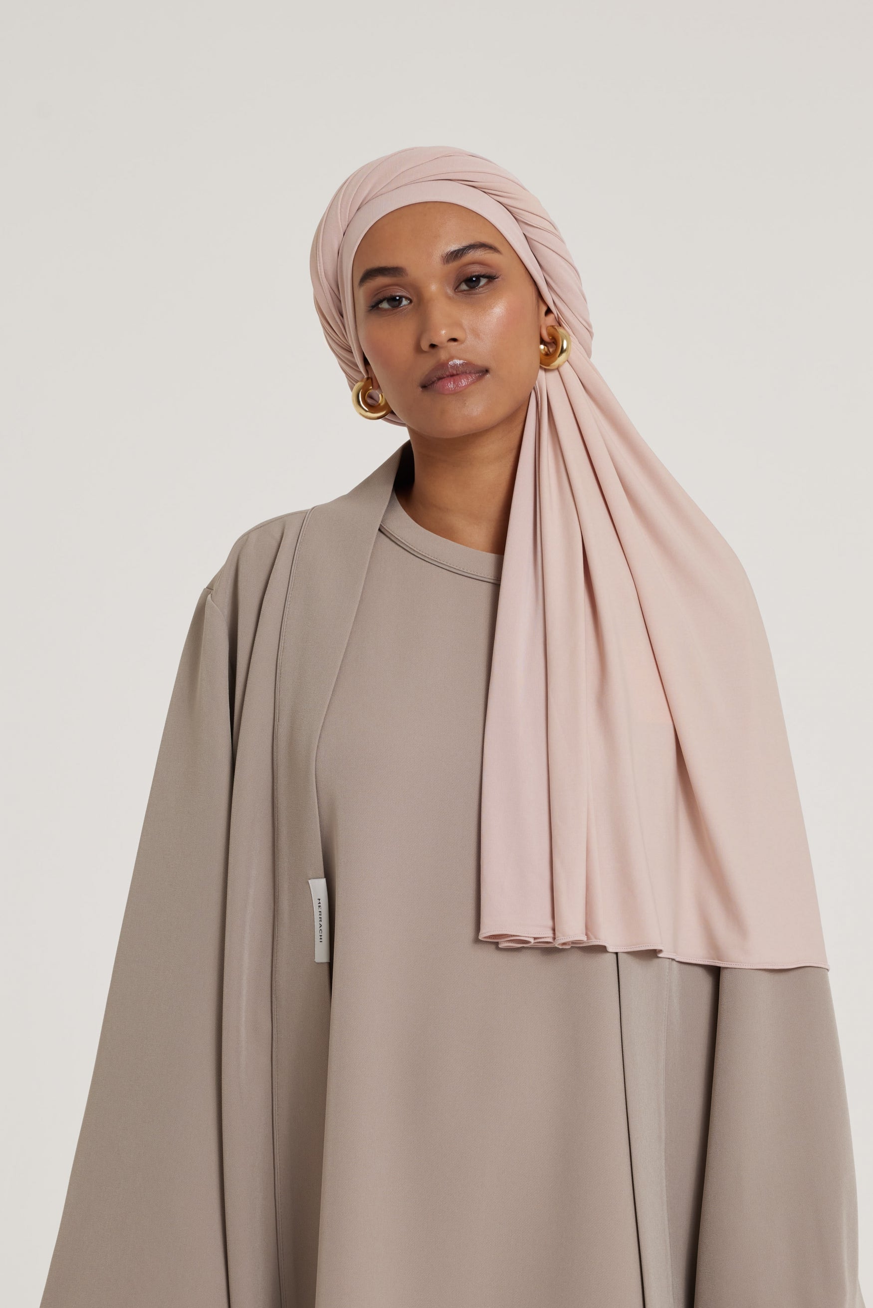Breathable Jersey Scarf | Soft Pink