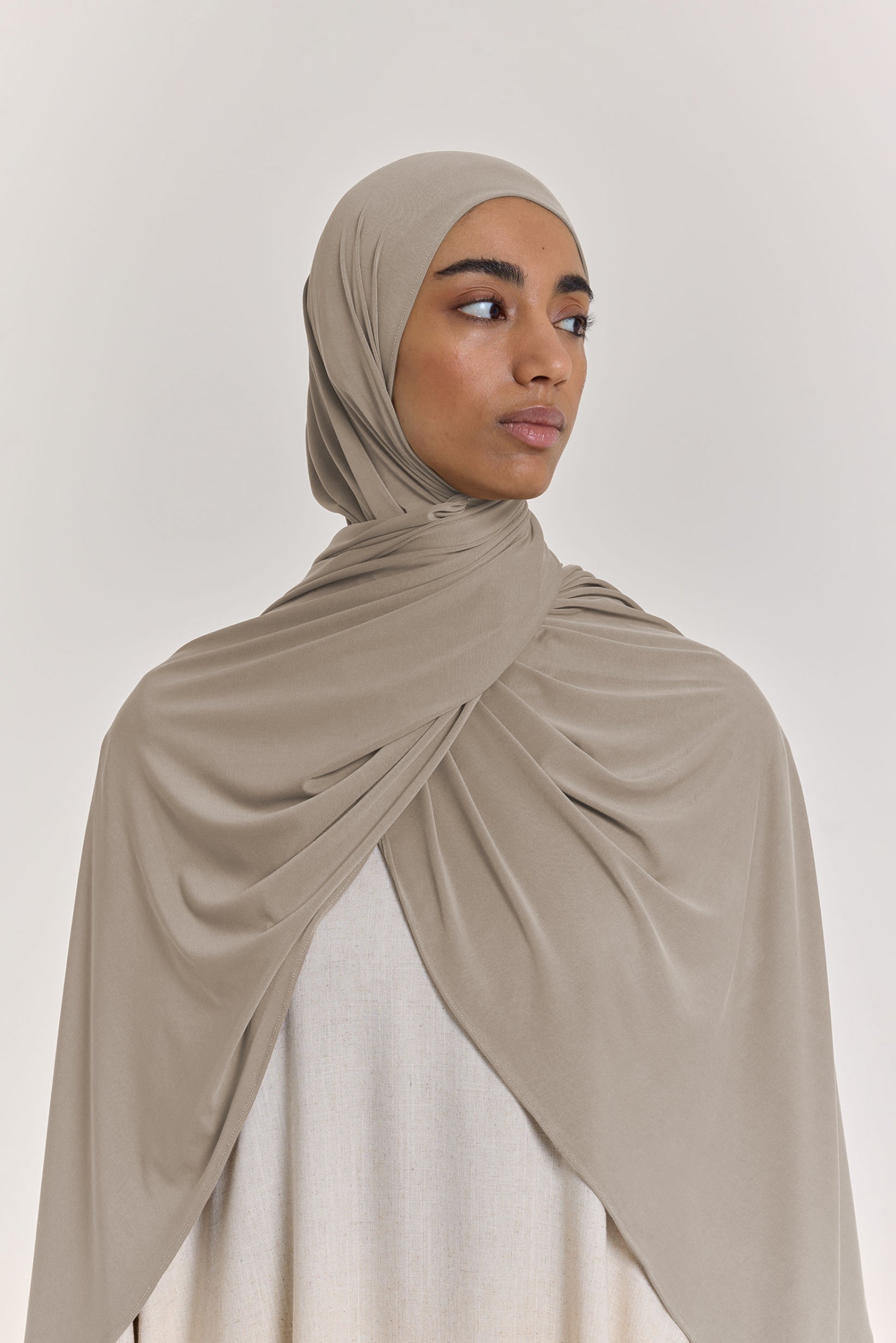 Breathable Jersey Scarf | Dark Sand