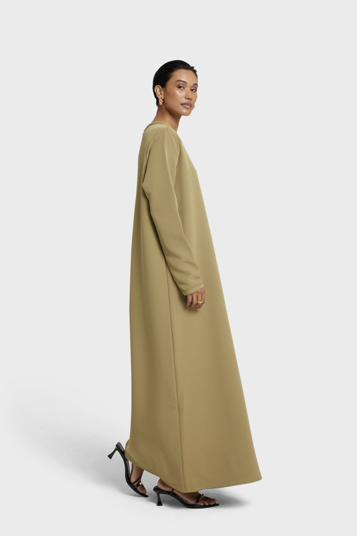 Essential Dress | Khaki Green