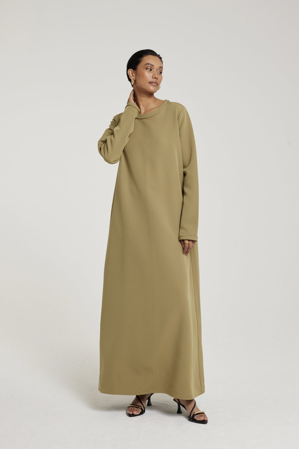 Essential Dress | Khaki Green