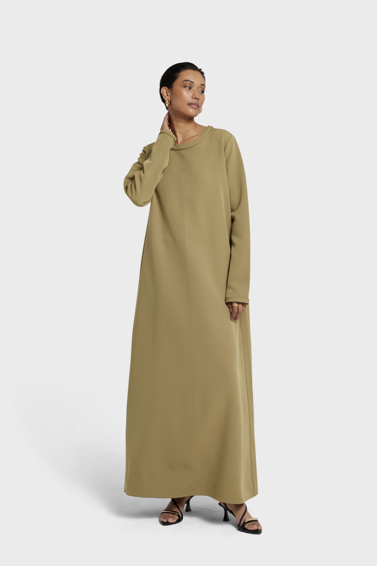 Essential Dress | Khaki Green