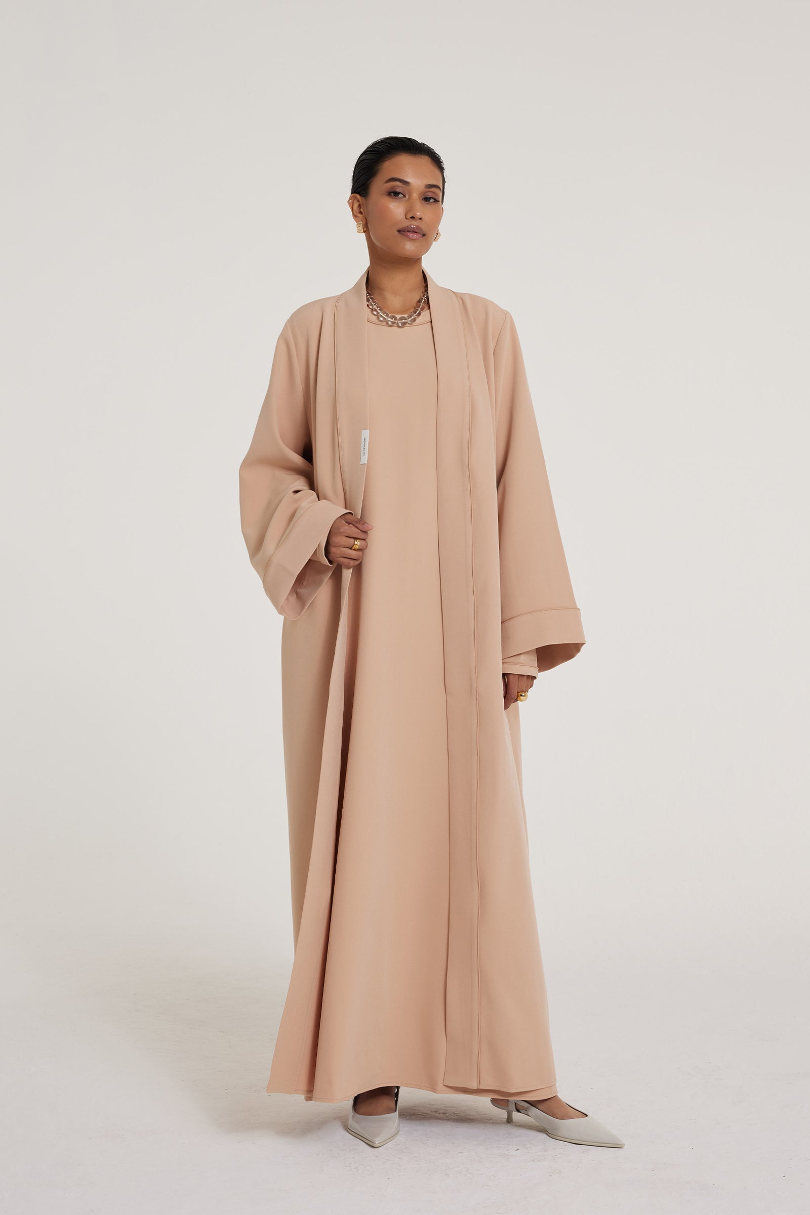 Essential Abaya - Short | Dusty Peach