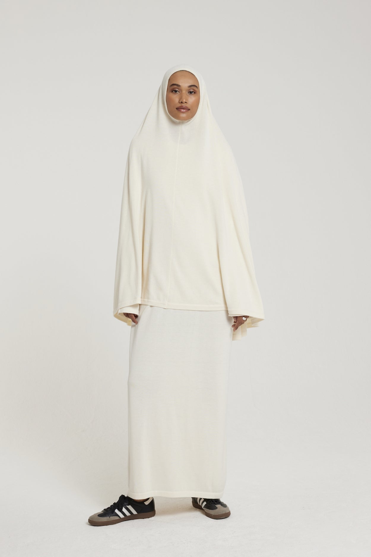 Knitted Khimaar | Off White