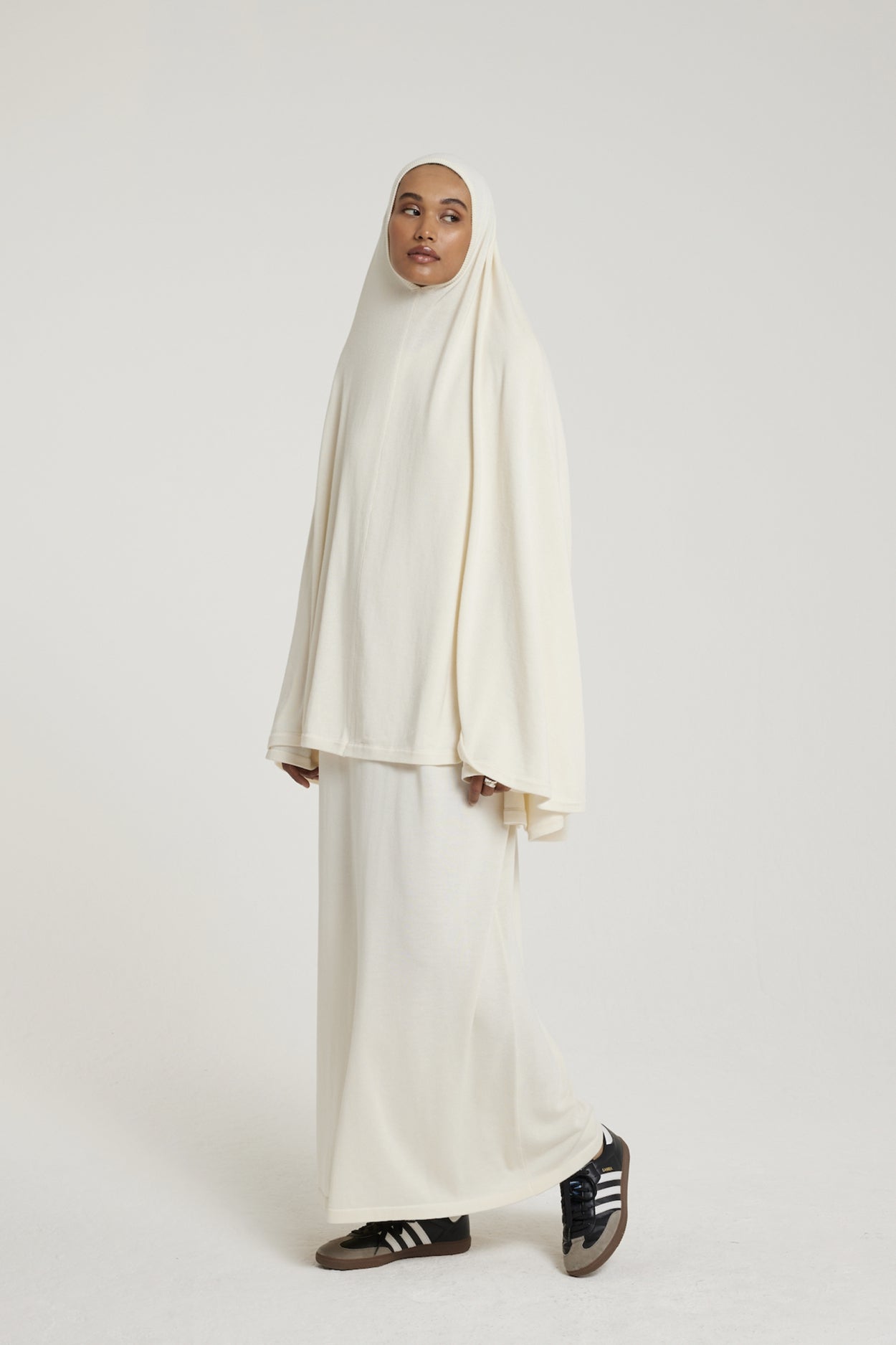 Knitted Khimaar | Off White