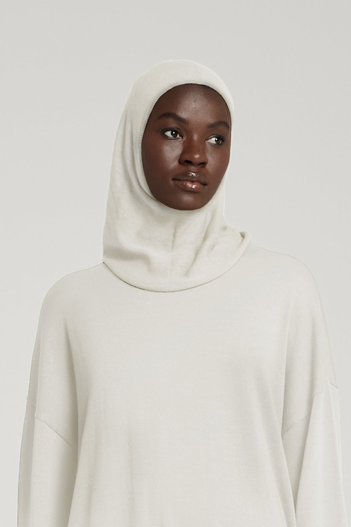 Knitted Hijab | Off White