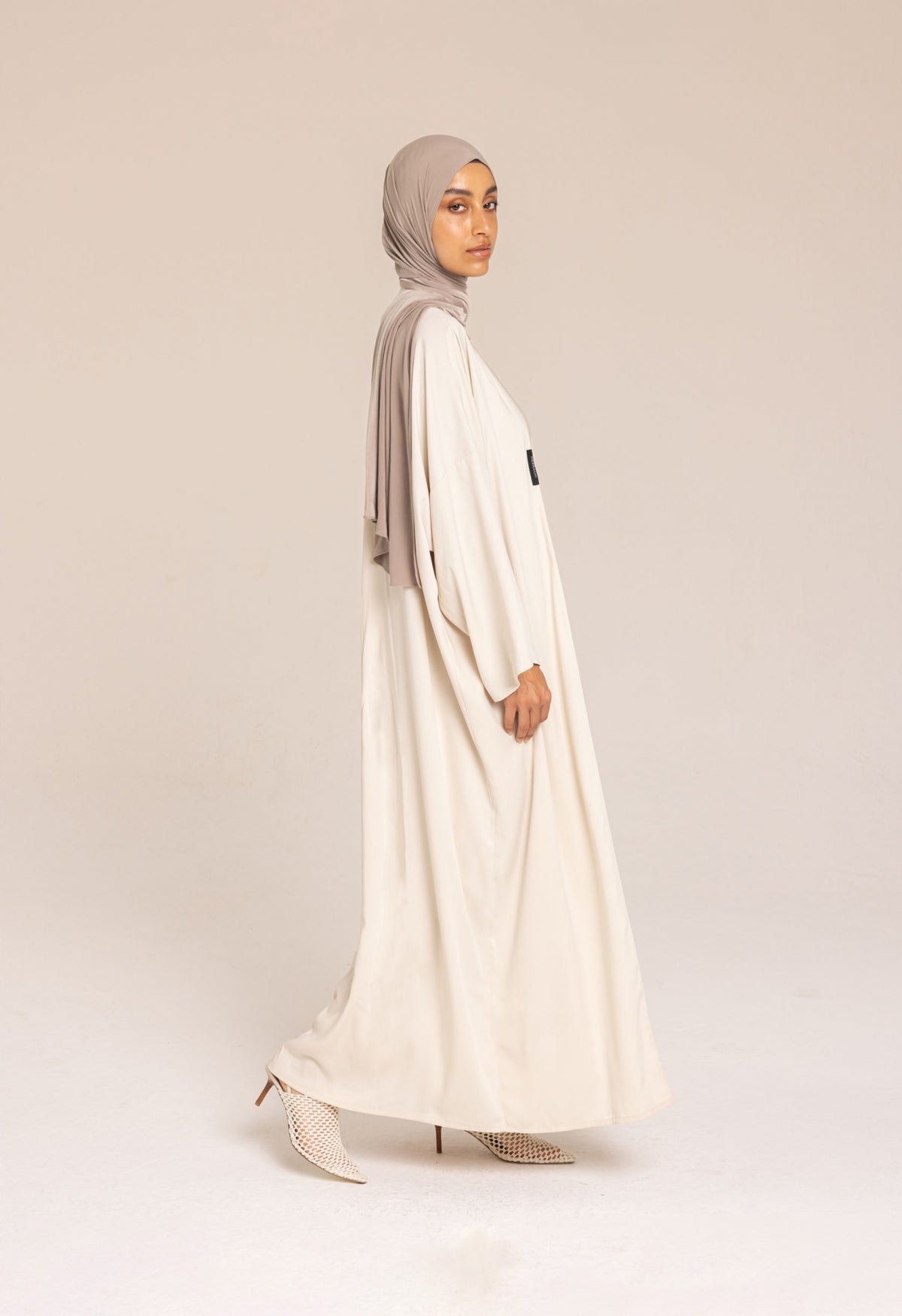 Woven Abaya | Beige