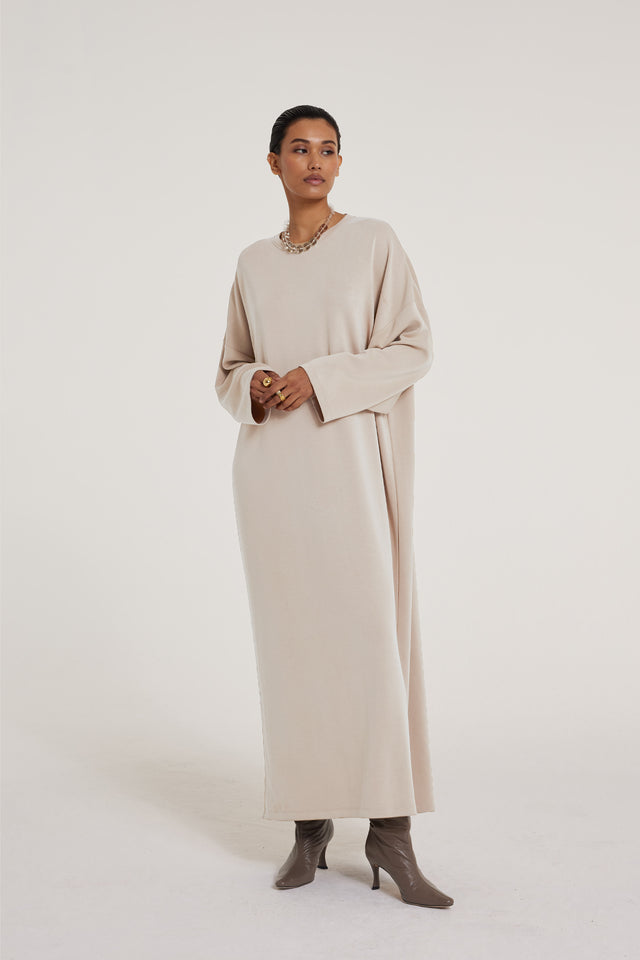 Long Sleeve Dress | Sand