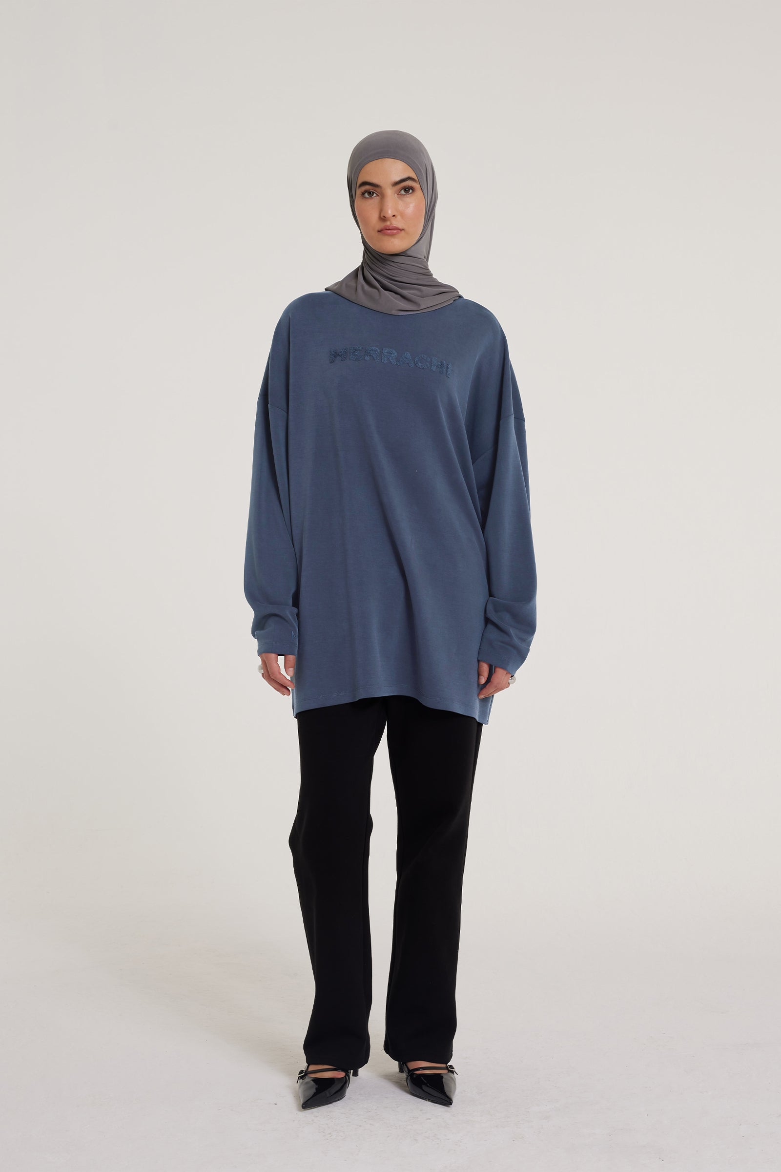 Long Sleeve Top | Navy