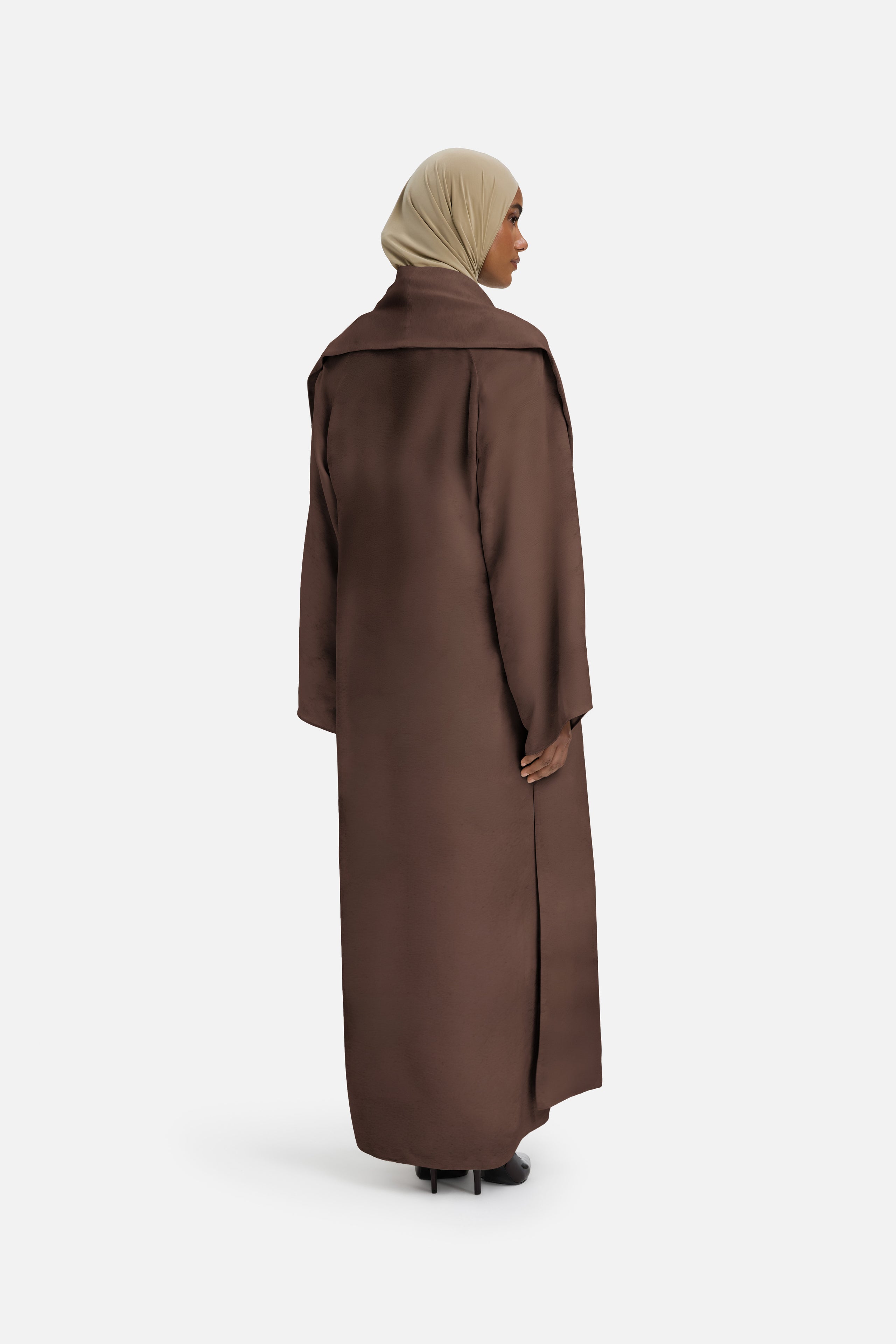 Marble Abaya | Ash Brown