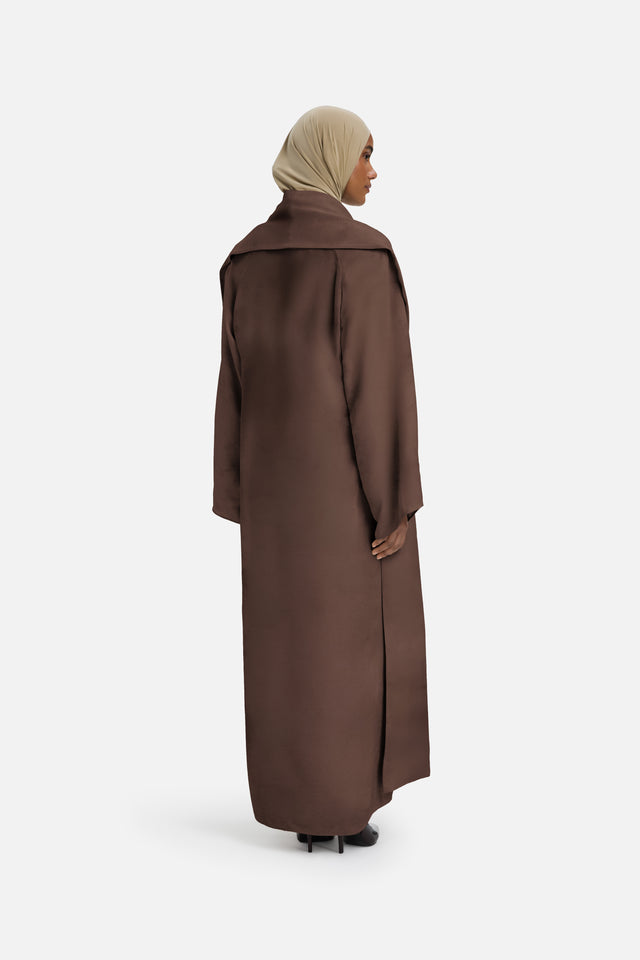 Marble Abaya | Ash Brown