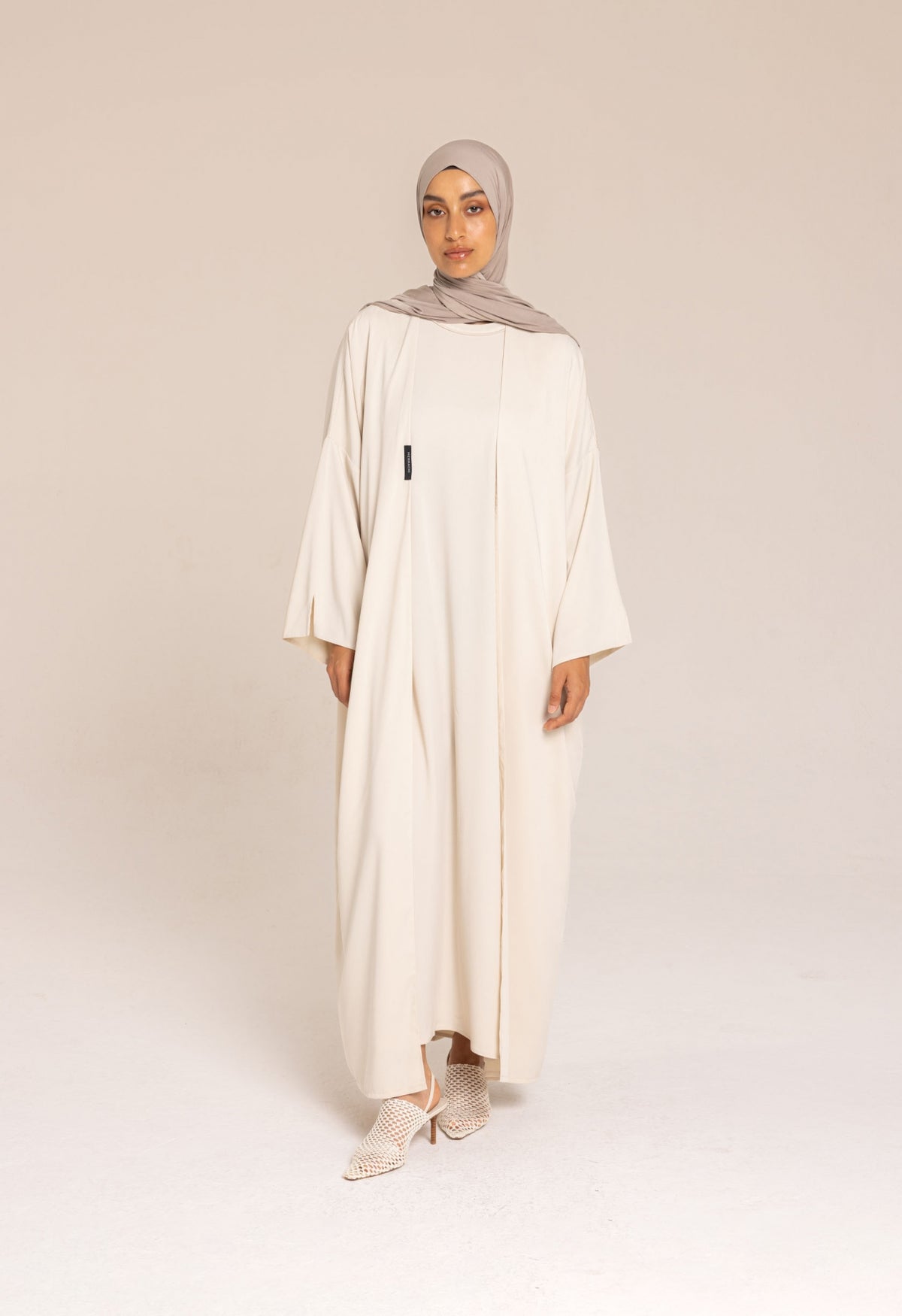 Woven Abaya | Beige