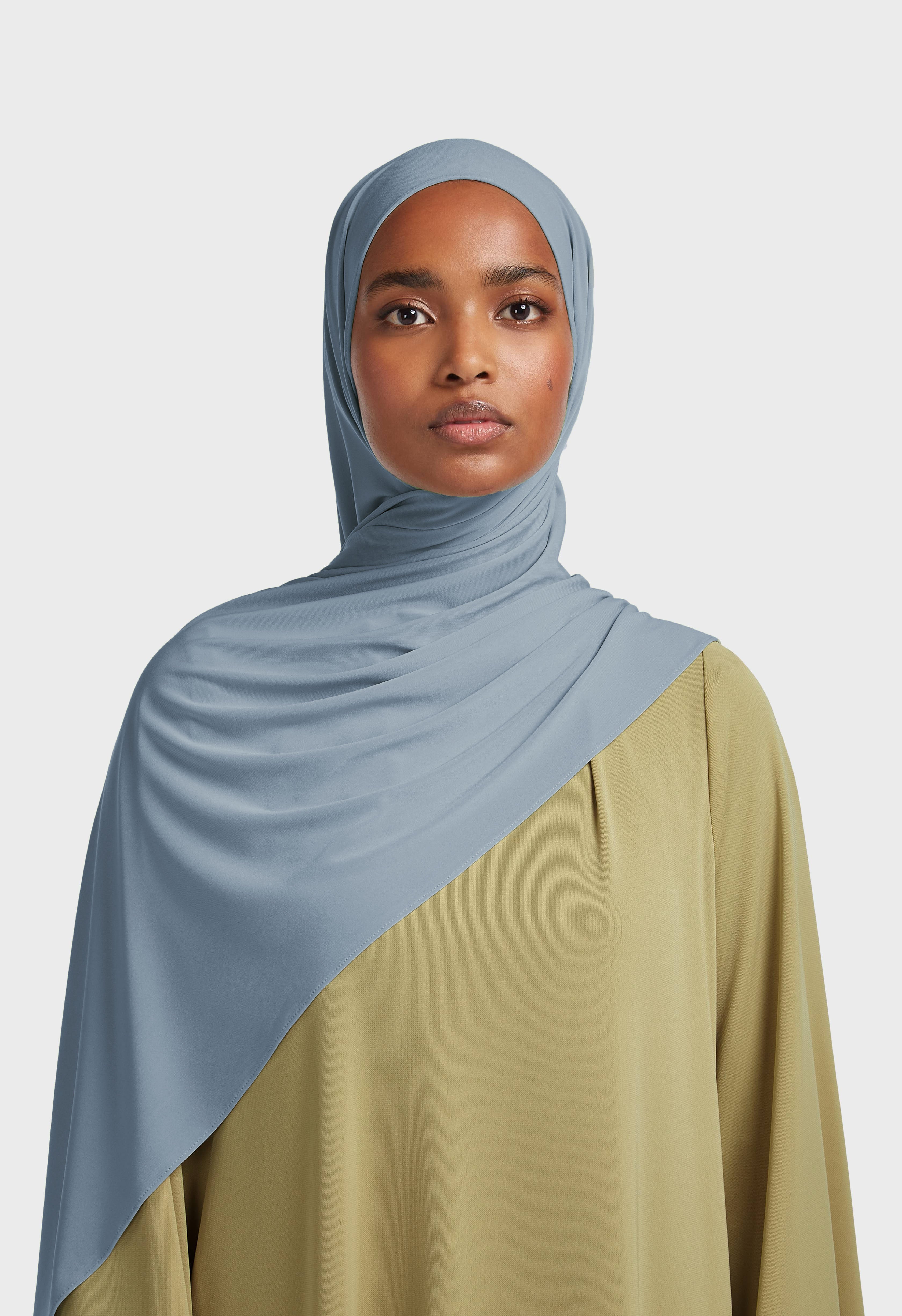 Premium Jersey Scarf | Silver Blue