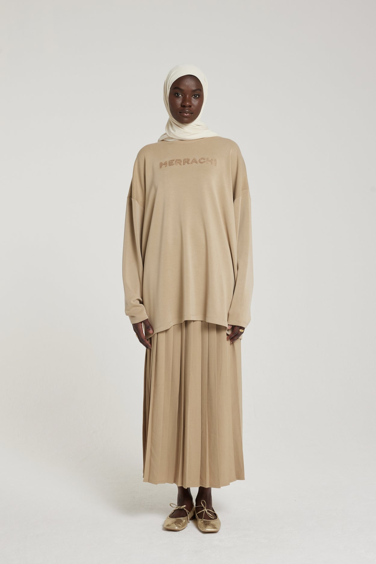 Long Sleeve Top | Almond